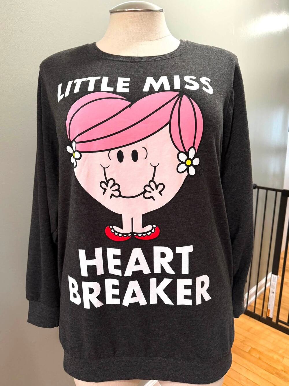 Torrid 5 (5X 28) Little Miss Heartbreaker Pullover Cozy Fleece Sweatshirt New